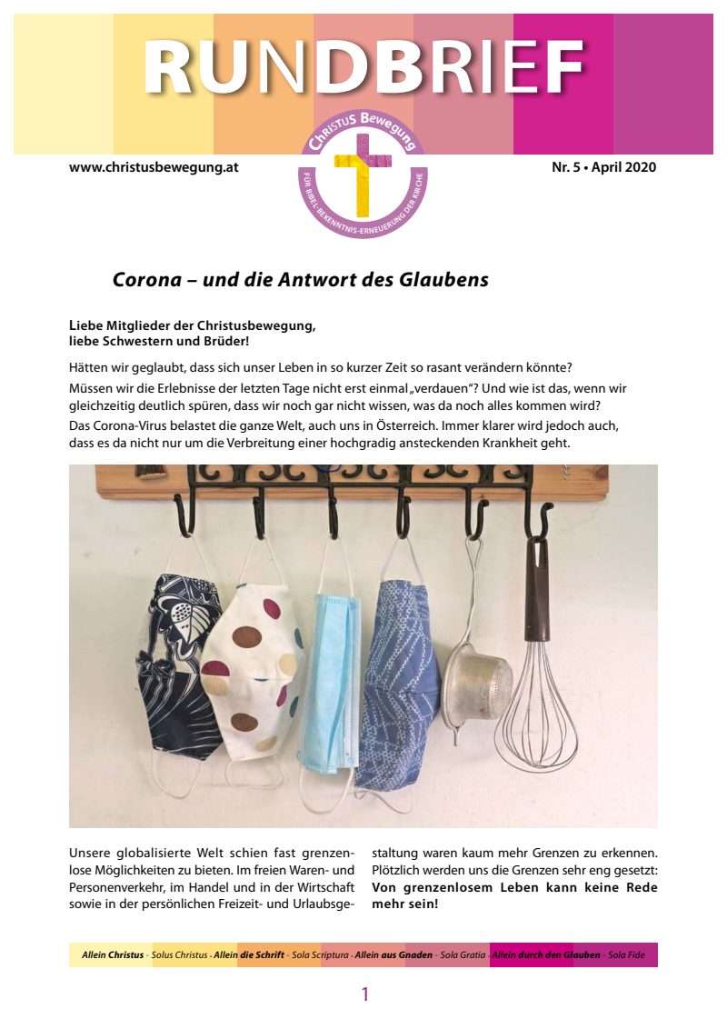 Cover Rundbrief 5