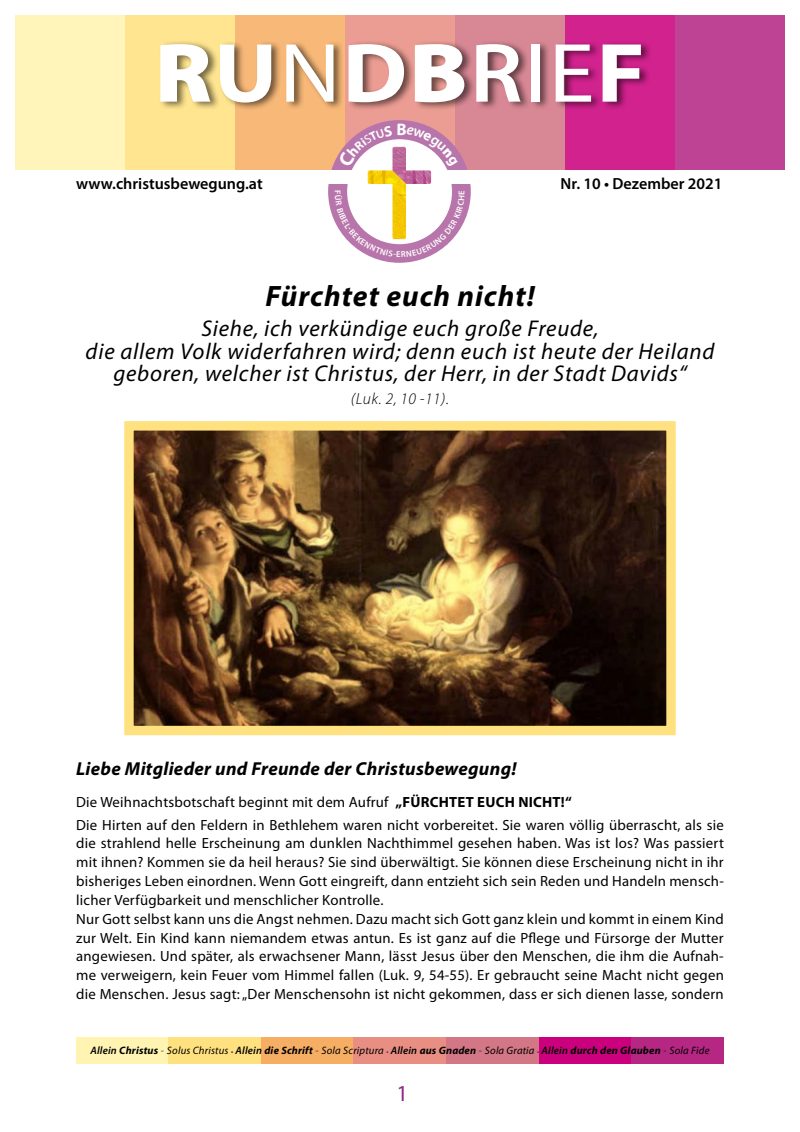 Cover Rundbrief 10