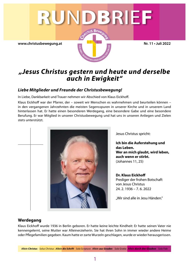 Cover Rundbrief 11