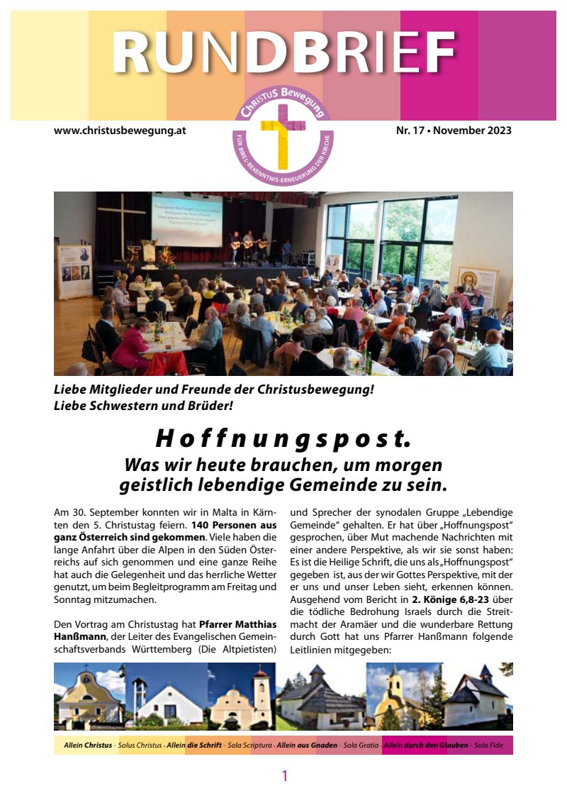 Cover Rundbrief 17