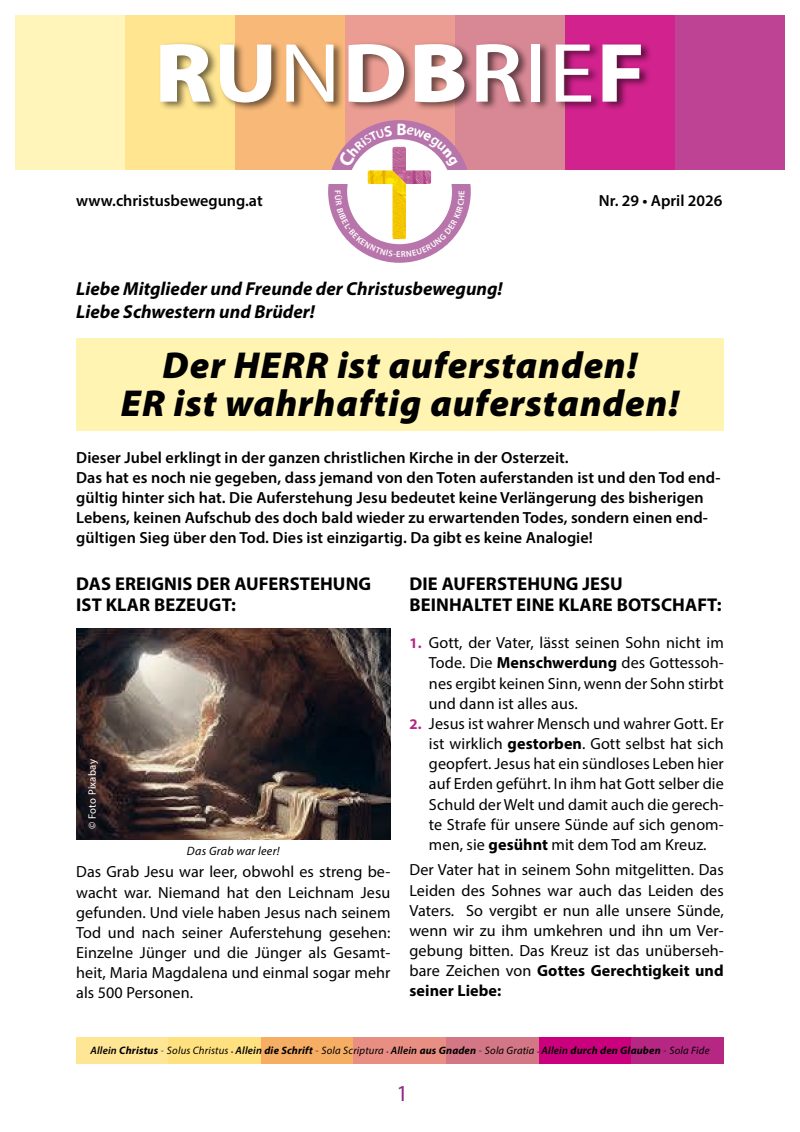 Cover Rundbrief 29